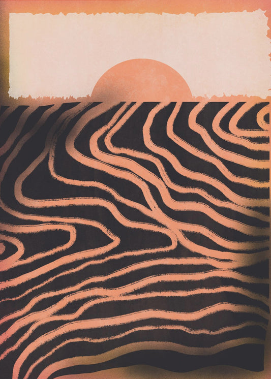 Sunset Cut Out | Poster