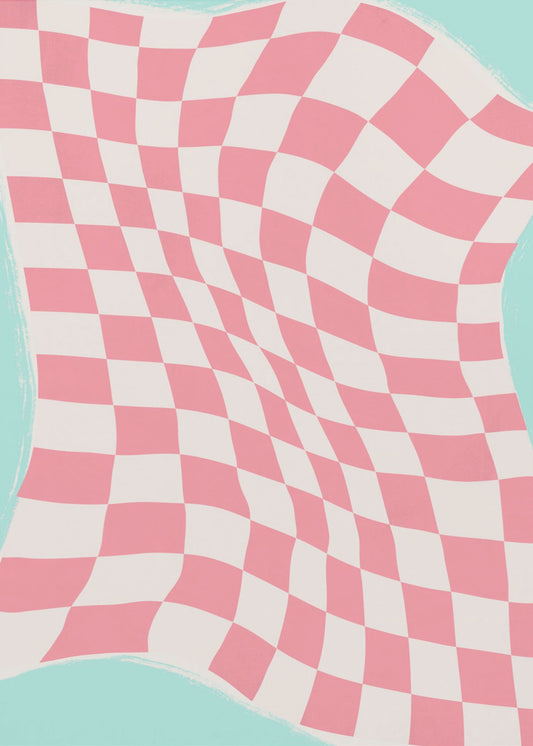 Rippled Checkered Wave | Canvas