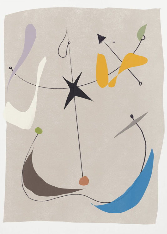 Minimalistic Lines and Colorful Shapes | Poster