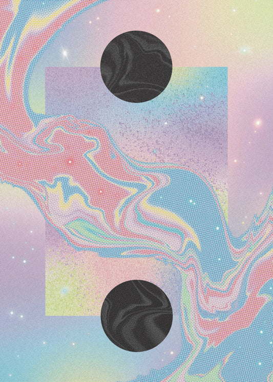 Black Hole Pastel Cosmos | Canvas