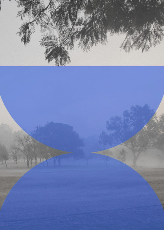 Misty Blue Horizon | Poster