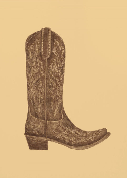Brown Cowgirl Boot | Poster