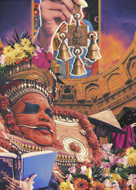 Retro Fantasy Culture Collage | Canvas