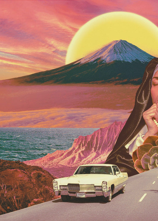 Retro Landscape Collage | Canvas