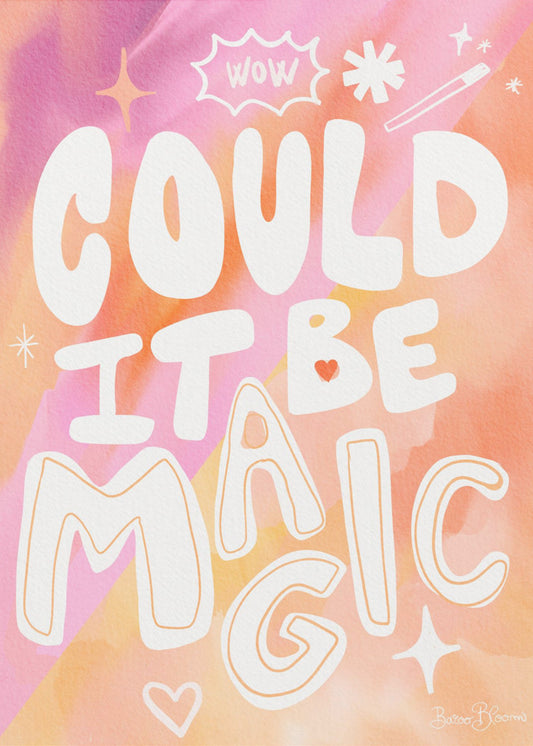 Could it Be Magic - Peach Pink | Canvas