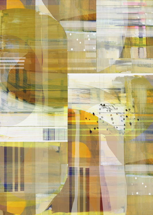 Yellow Ochre Abstract No3 | Canvas