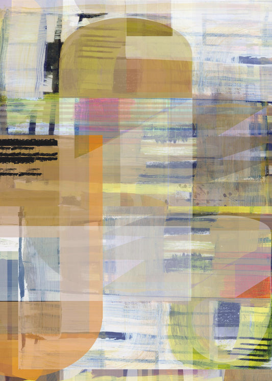 Yellow Ochre Abstract No4 | Canvas