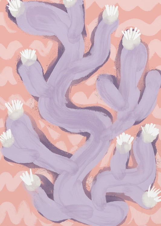 Purple Cactus Dance | Canvas