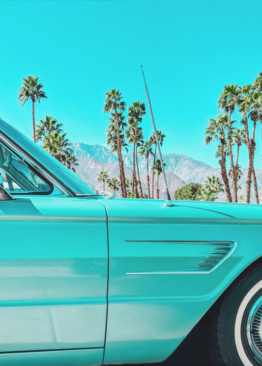 Teal Thunderbird in Palm Springs | Poster