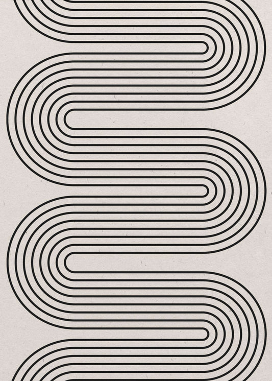 Curved Lines Symphony | Canvas