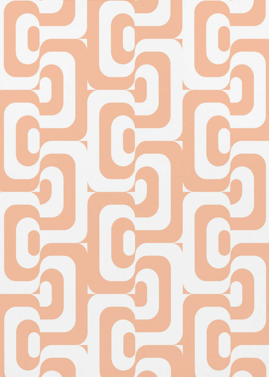 Retro Pattern Peach Fuzz | Canvas