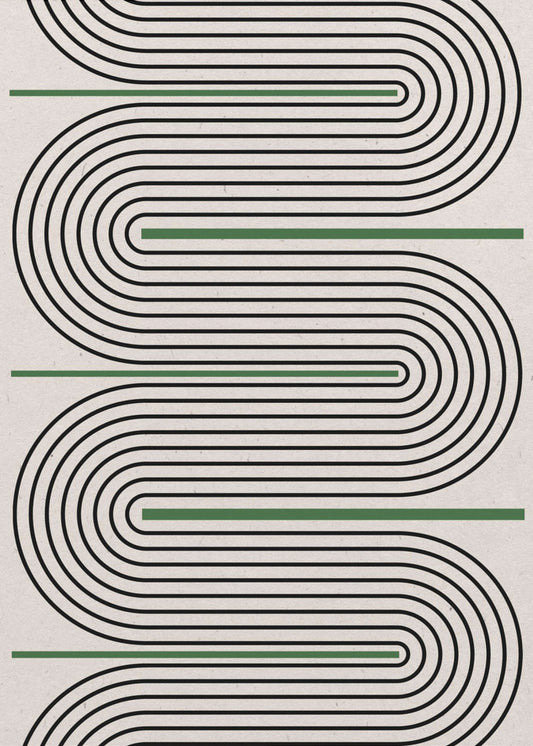 Curved Lines Dance | Canvas