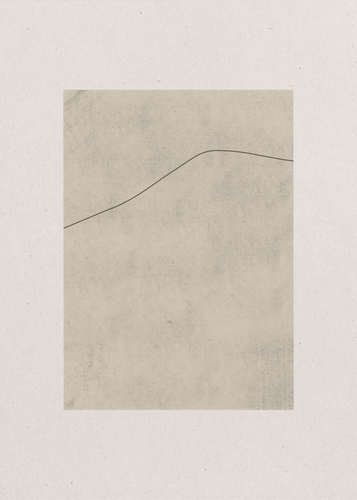 Line on Whispered Beige | Canvas