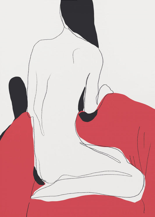 Nude Figure in a Dynamic Pose | Poster