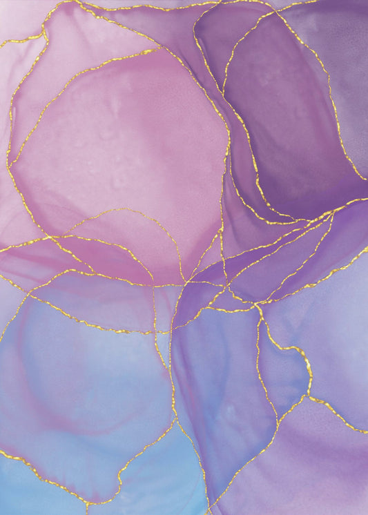 Abstract Pastel &amp; Gold | Poster