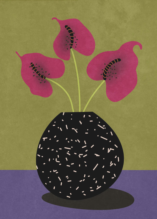 Nice flowers in vase | Poster