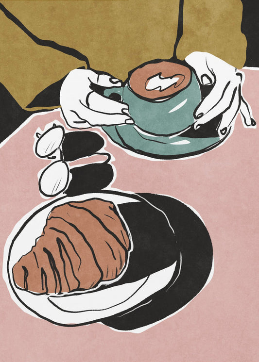 Croissant et café au lait | Canvas