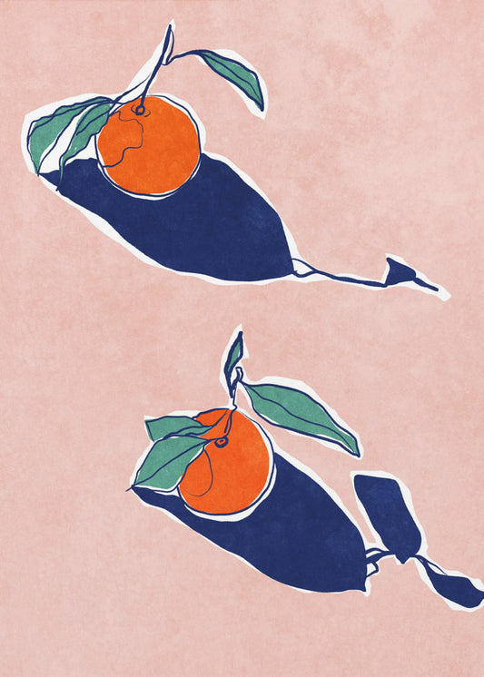 Abstract Oranges | Canvas