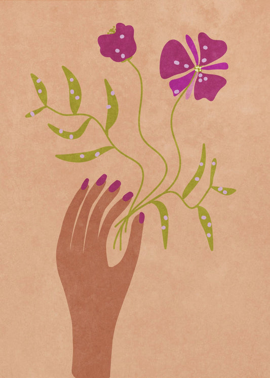 Flower in my hand | Poster