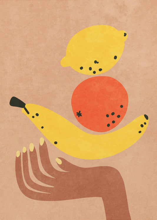 Fruits in my hand | Canvas