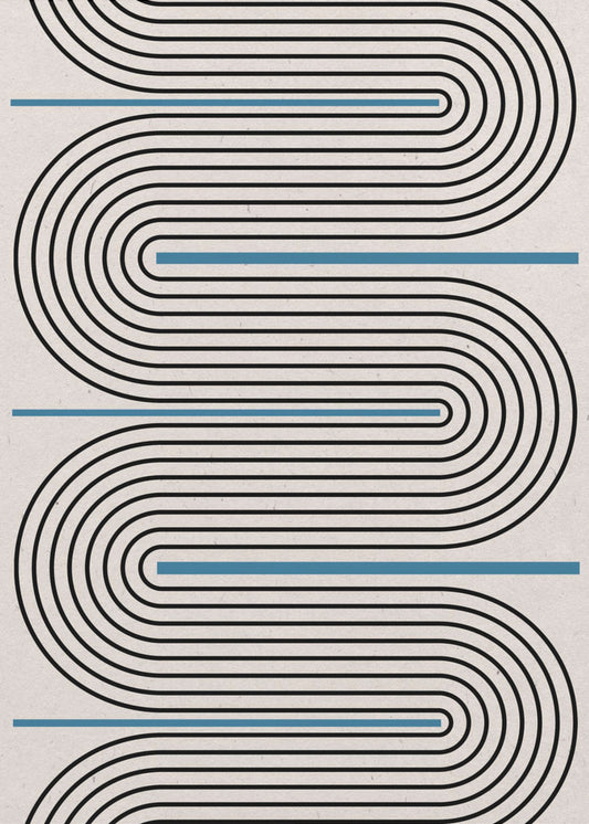 Curved Lines Harmony | Canvas