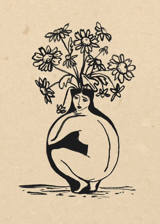 Woman in vase | Canvas