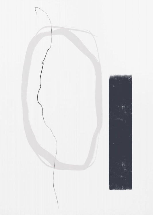 Black And Gray Lines | Canvas