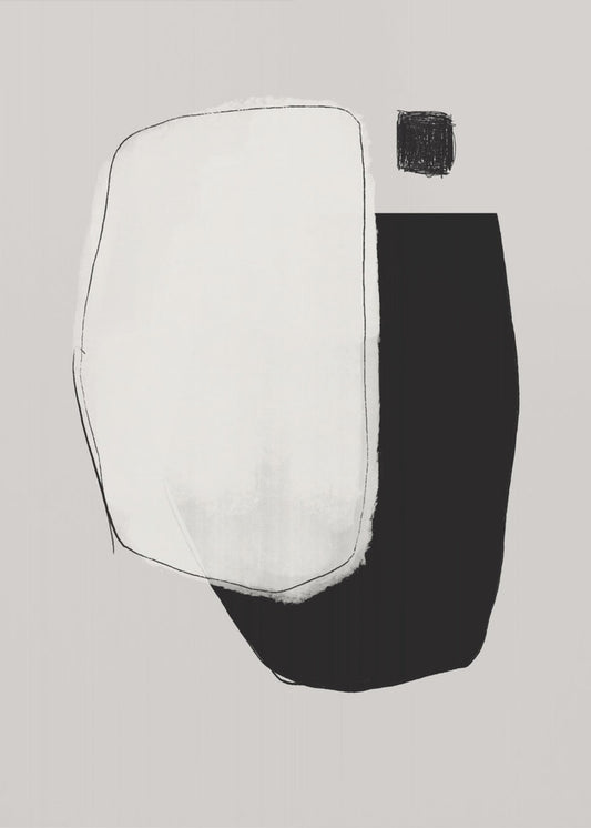 Monochrome Shapes And Negative Space | Poster