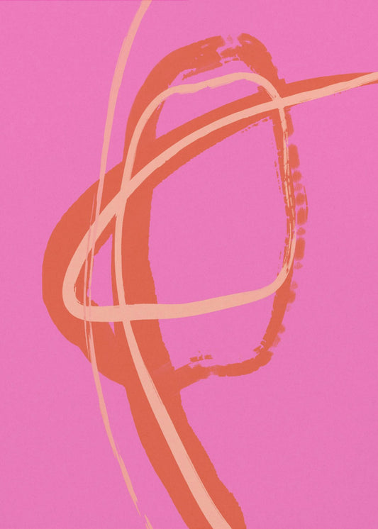 Vibrant Pink Swirl | Canvas