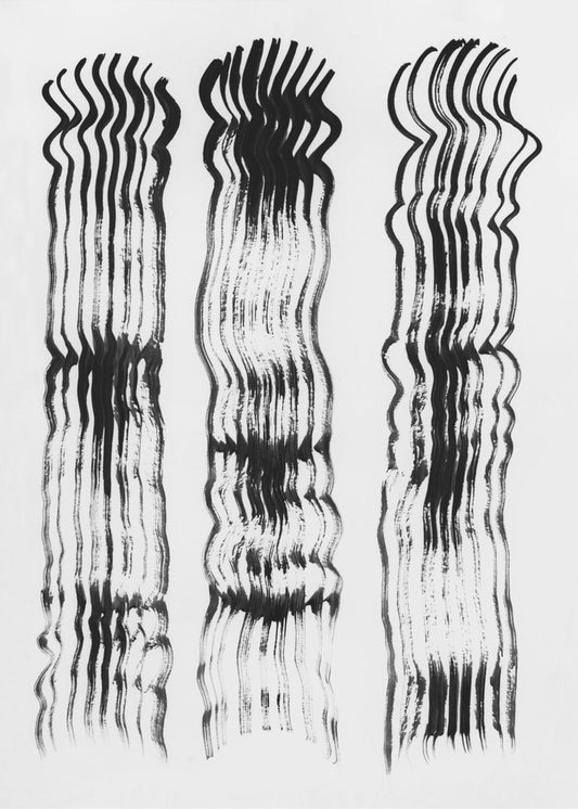 Abstract brushtrokes lines 02 | Canvas
