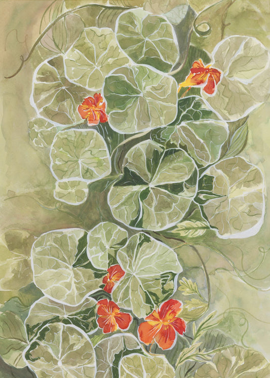 Nasturtium Tapestry | Canvas
