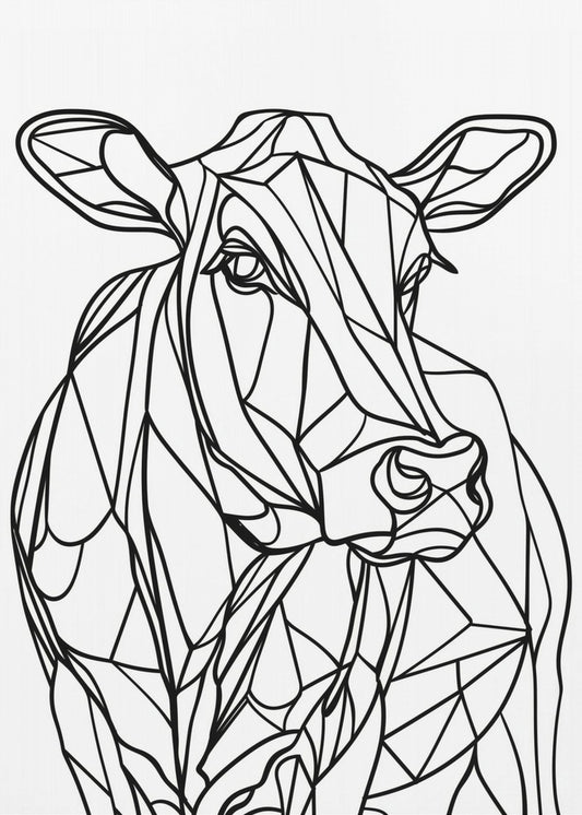 Line Cow | Poster
