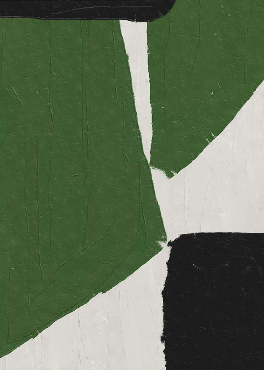 Abstract Green Shapes | Poster