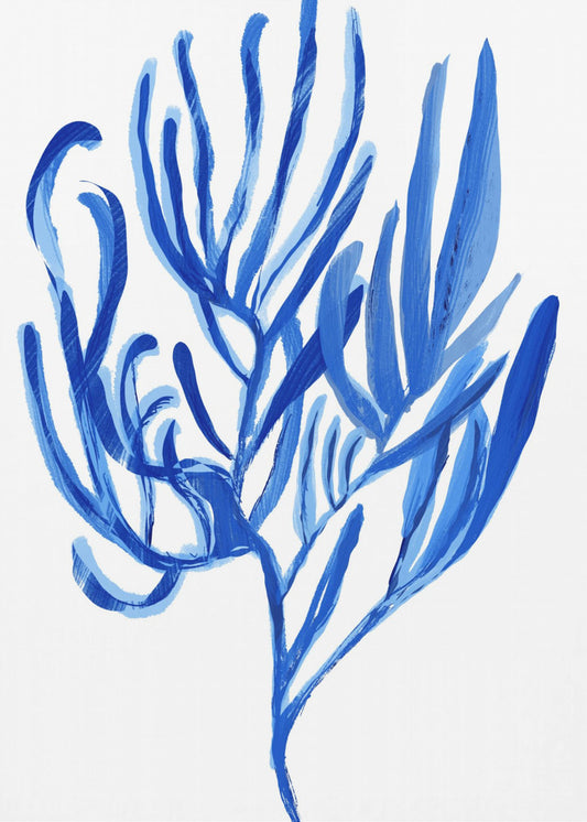 Blue Aquatic Plant Poster 4 | Poster