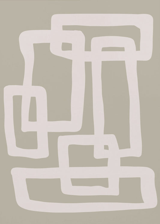 Sage Green Abstract Shapes | Canvas