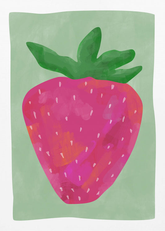 Vibrant strawberry | Poster