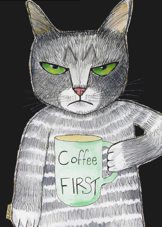 Coffee Cat | Canvas