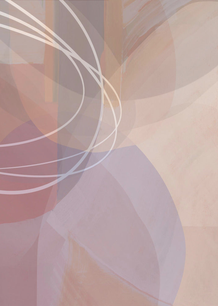 Plum Shapes 3 | Canvas