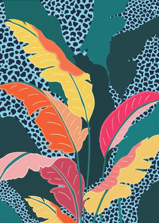 Teal & Tangerine | Canvas