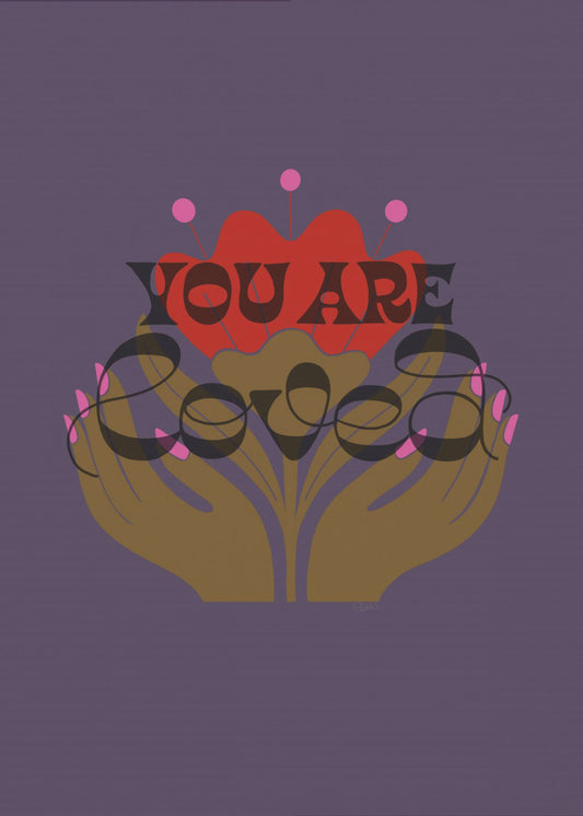 You Are Loved Purple | Canvas