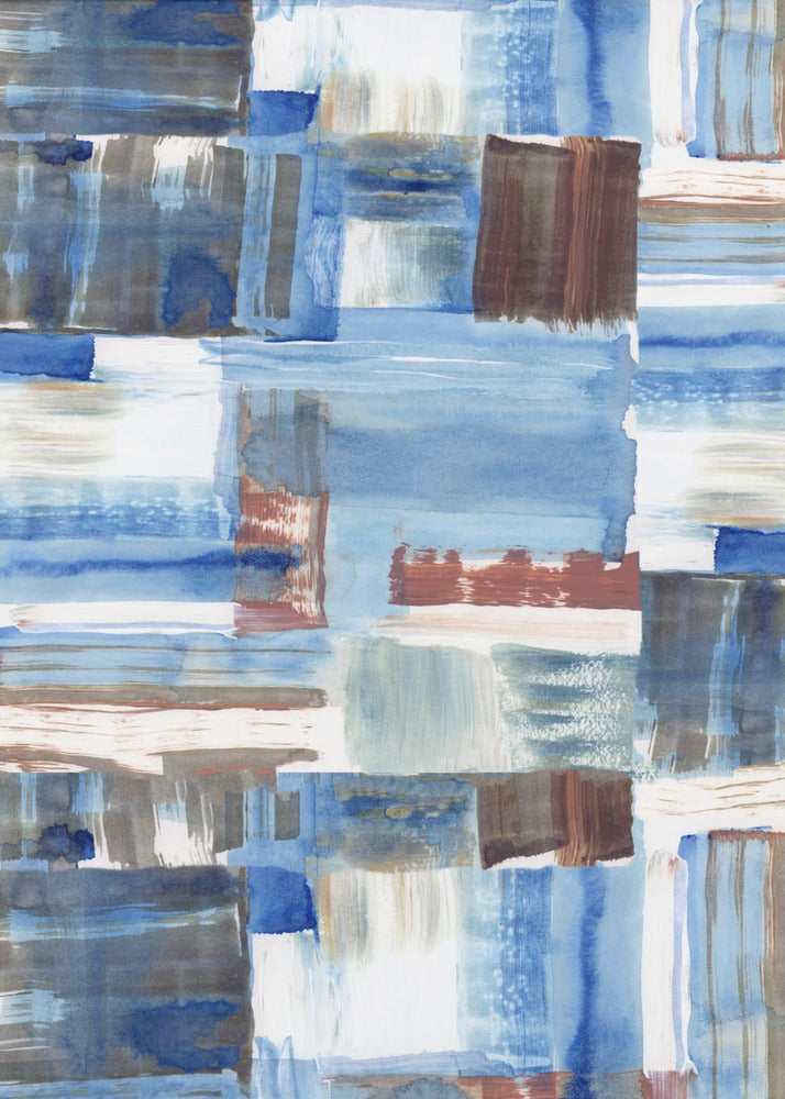 Icy Blue Abstract 3 | Poster