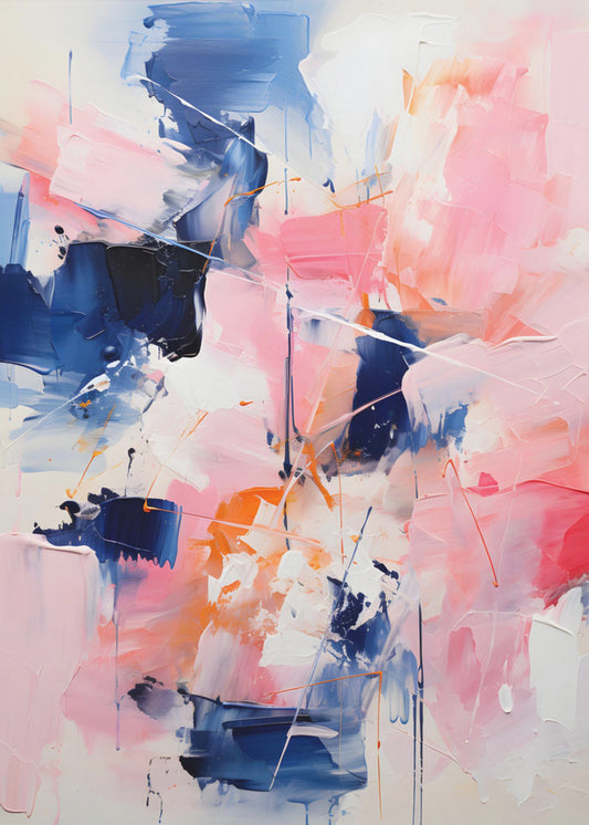 Blush Indigo Abstract Print Second 4x | Canvas