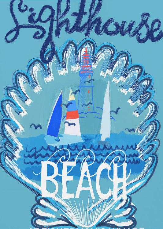 Lighthouse Beach Poster 2 | Canvas