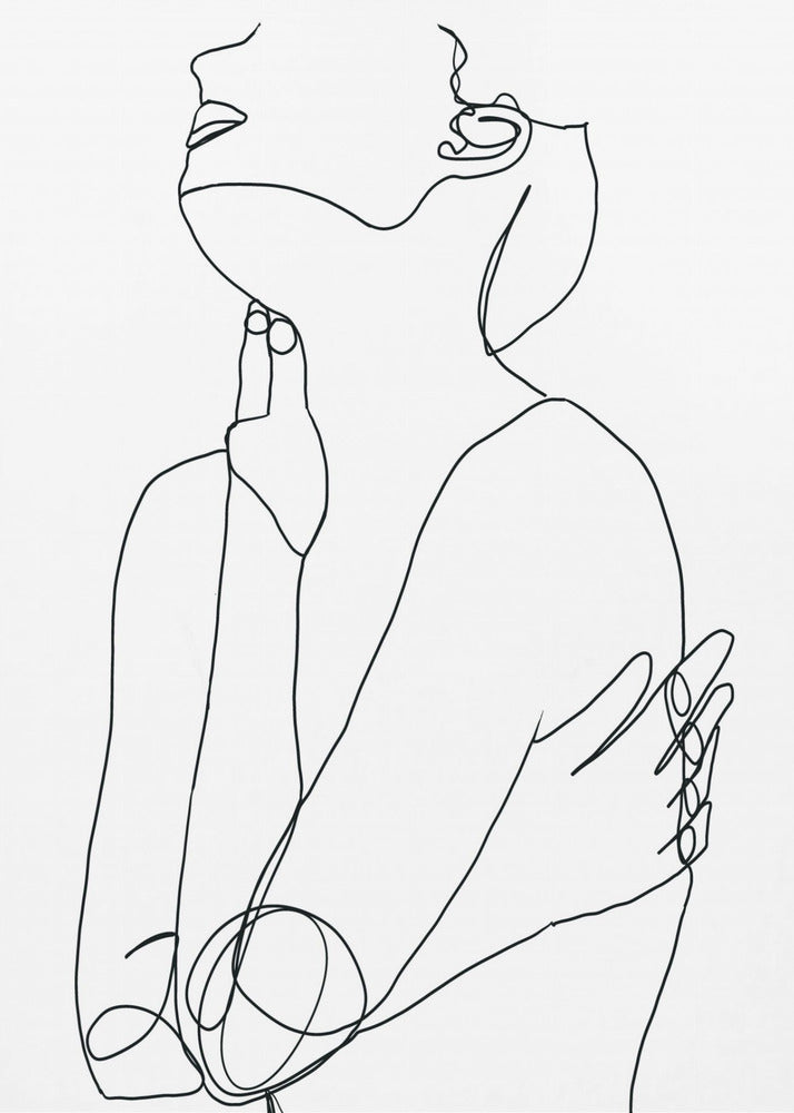 Line Drawing of Woman | Canvas