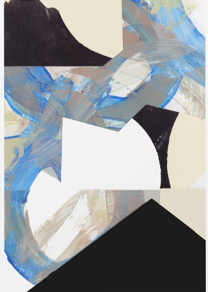 Blue Neutral Beige Black 2 | Poster