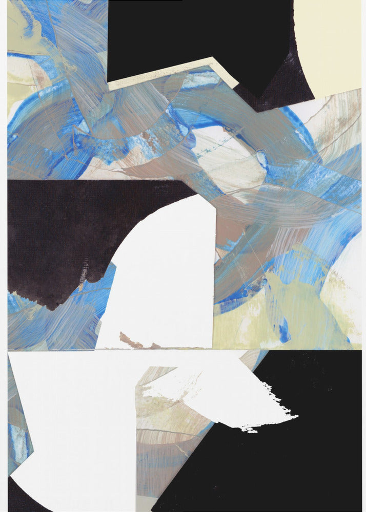 Blue Neutral Beige Black 3 | Poster