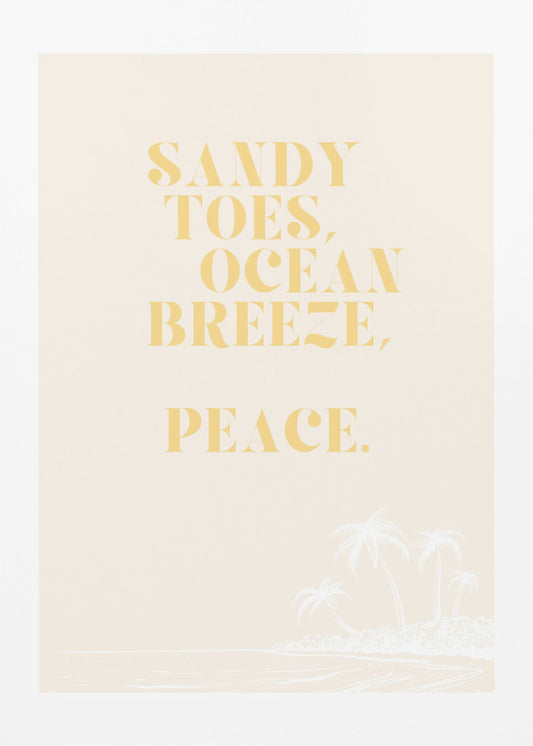 Ocean breeze, peace | Poster