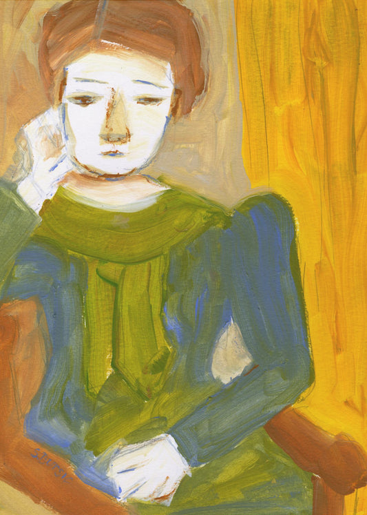 Lady Thinking | Canvas