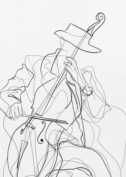 Line Art Musican 1 | Canvas