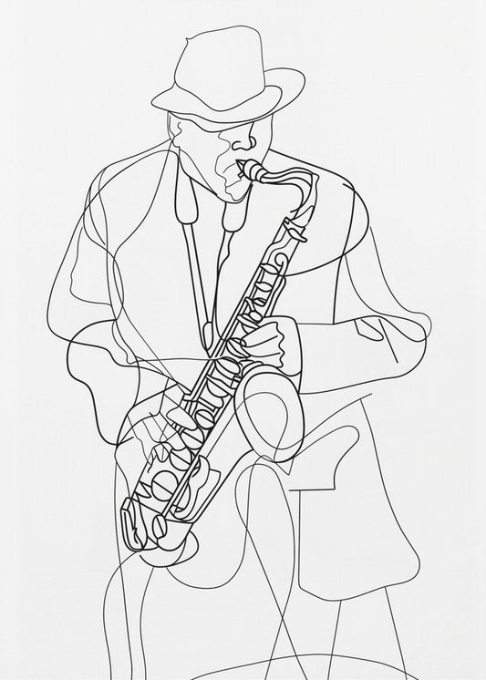 Line Art Musican 2 | Poster